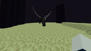 I beat the Ender Dragon with my bare hands!