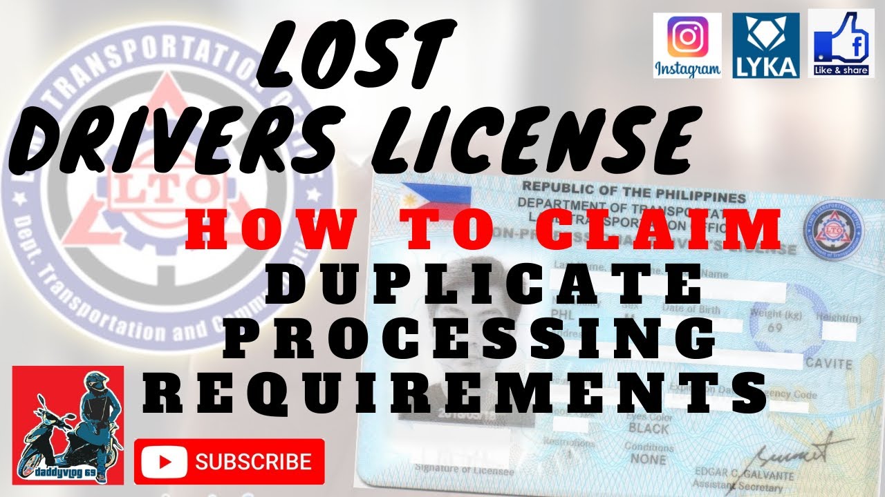 LTO LOST DRIVERS LICENSE / PANO KUMUHA NG DUPLICATE ltodriverslicense