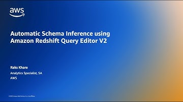 Automatic Schema Inference using Amazon Redshift Query Editor V2 | Amazon Web Services