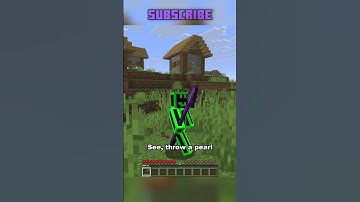 Ender pearl trick to teleport upwards