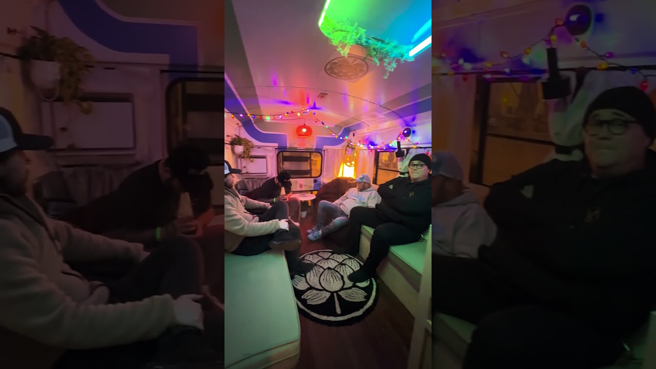 Hangin’ with the homies like… 🚌💨💙💚✨