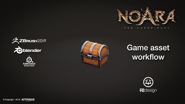 Simple 3D game asset creation workflow - stylised PBR