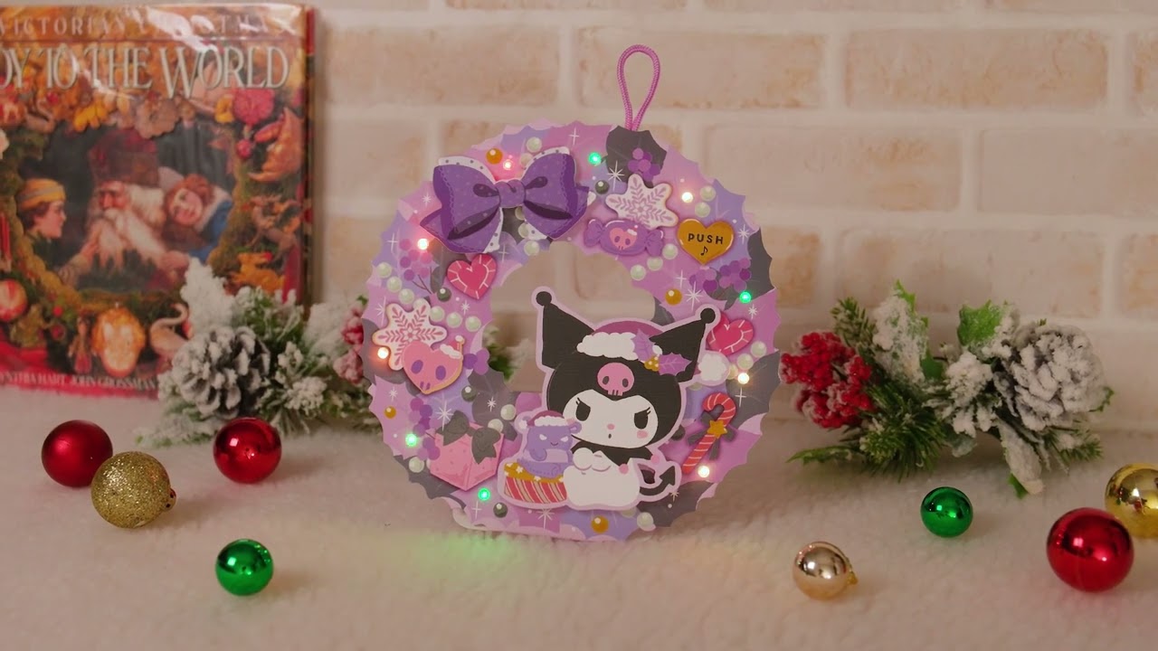 サンリオ クロミ クリスマス ライト＆メロディーカード 雪だるま 2020