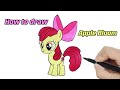 How to Draw Apple Bloom Step by Step | My Little Pony - Easy and Fun for beginners