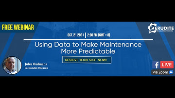 WEBINAR: Using Data to Make Maintenance More Predictable