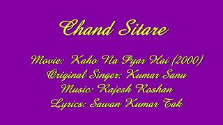 Chand Sitare | Kaho Na Pyar Hai (2000) | Karaoke with lyrics