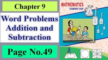 word problems addition and subtraction class 4 page no 49