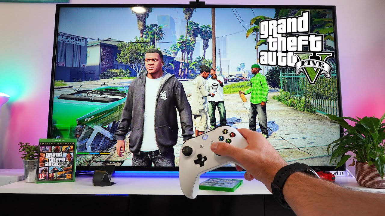 GTA 5- XBOX ONE S POV Gameplay Test, Graphics And Performance - YouTube