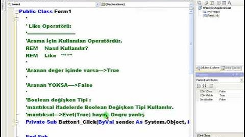 Visualbasic NET 2008 Ders 51   Arama like Operatörü   Mozilla Firefox