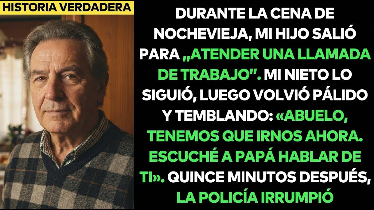 En Nochevieja, Mi Hijo Salió A Contestar Una “Llamada”. Mi Nieto Lo Siguió… Y Volvió Temblando