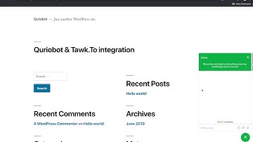 Using both Quriobot and Tawk.To