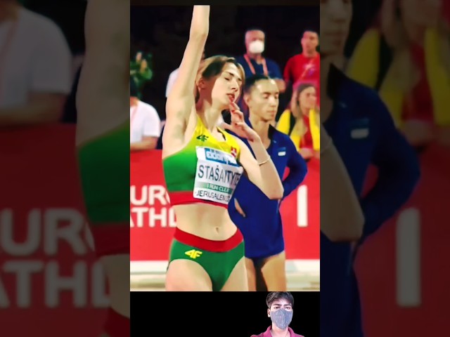 🔥 the most beautiful athletic girl high jump #shorts #athlete #youtubeshorts class=