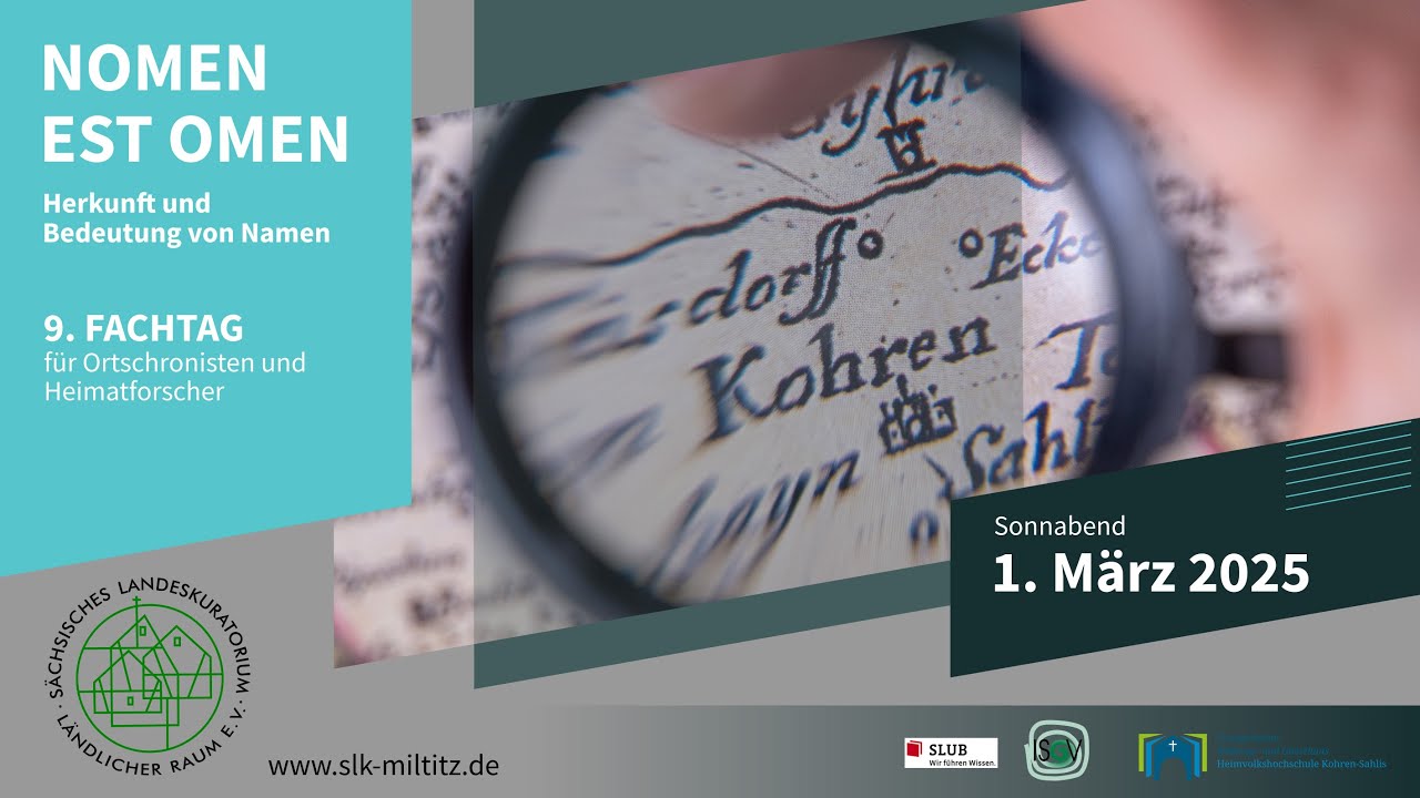 Nomen est Omen | 9. Fachtag für Ortschronisten und Heimatforscher