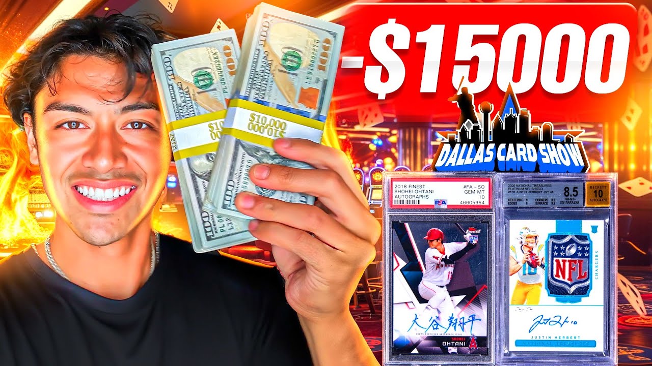 I Went BROKE at the Dallas Card Show… ($15,000 Mistake)
