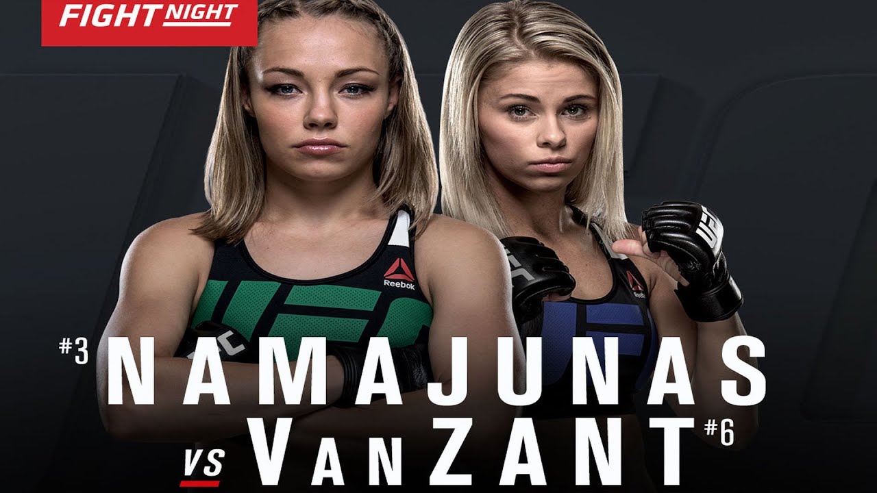 Rose Namajunas vs Paige VanZant Full Fight UFC Fight Night YouTube