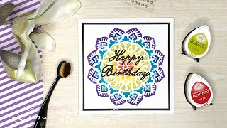 Nellie Snellen | Mandala with Layered Combi Stencils
