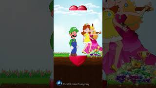 Luigi & Princess Daisy saved Princess Peach 💪 Greedy Waluigi 💚 #shorts #tiktok #Story #viral