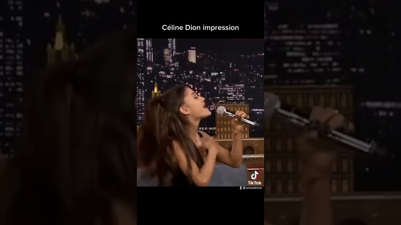YouTubeでAriana Grande’s Céline Dion impression ✨🌙を視聴 YouTubeでAriana Grande’s Céline Dion impression ✨🌙を視聴