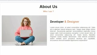 Responsive About Us Section Design | Using HTML & CSS | About Us Page ...