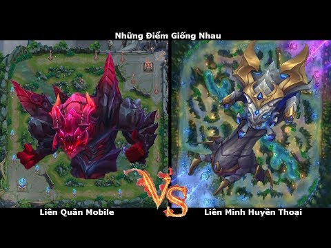 Sự Khác Nhau Giữa Liên Quân Mobile vs Liên Minh Huyền Thoại | Game similarity Aov vs Lol