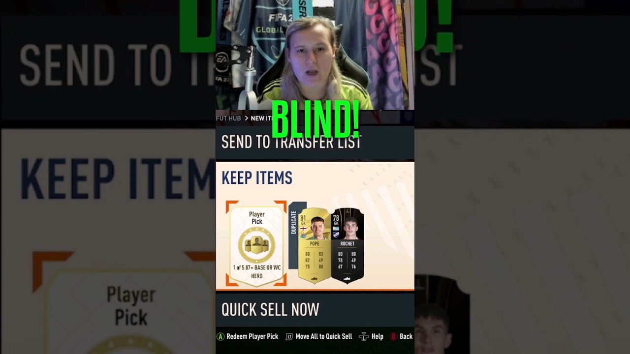 INSANE BLIND 87+ BASE OR FIFA WORLD CUP HERO PP!! 