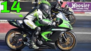 14 Year Old Drag Race His Kawasaki 600