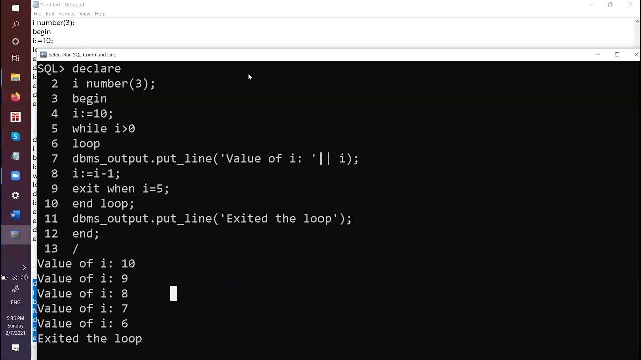 PL SQL For Loop - YouTube