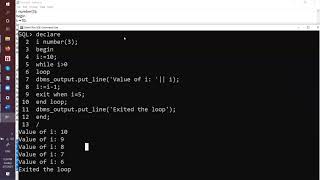 PL SQL For Loop