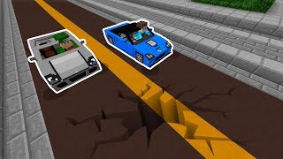 UMA RACHADURA APARECEU NO CAMINHO !! CORRIDA PERIGOSA NO MINECRAFT