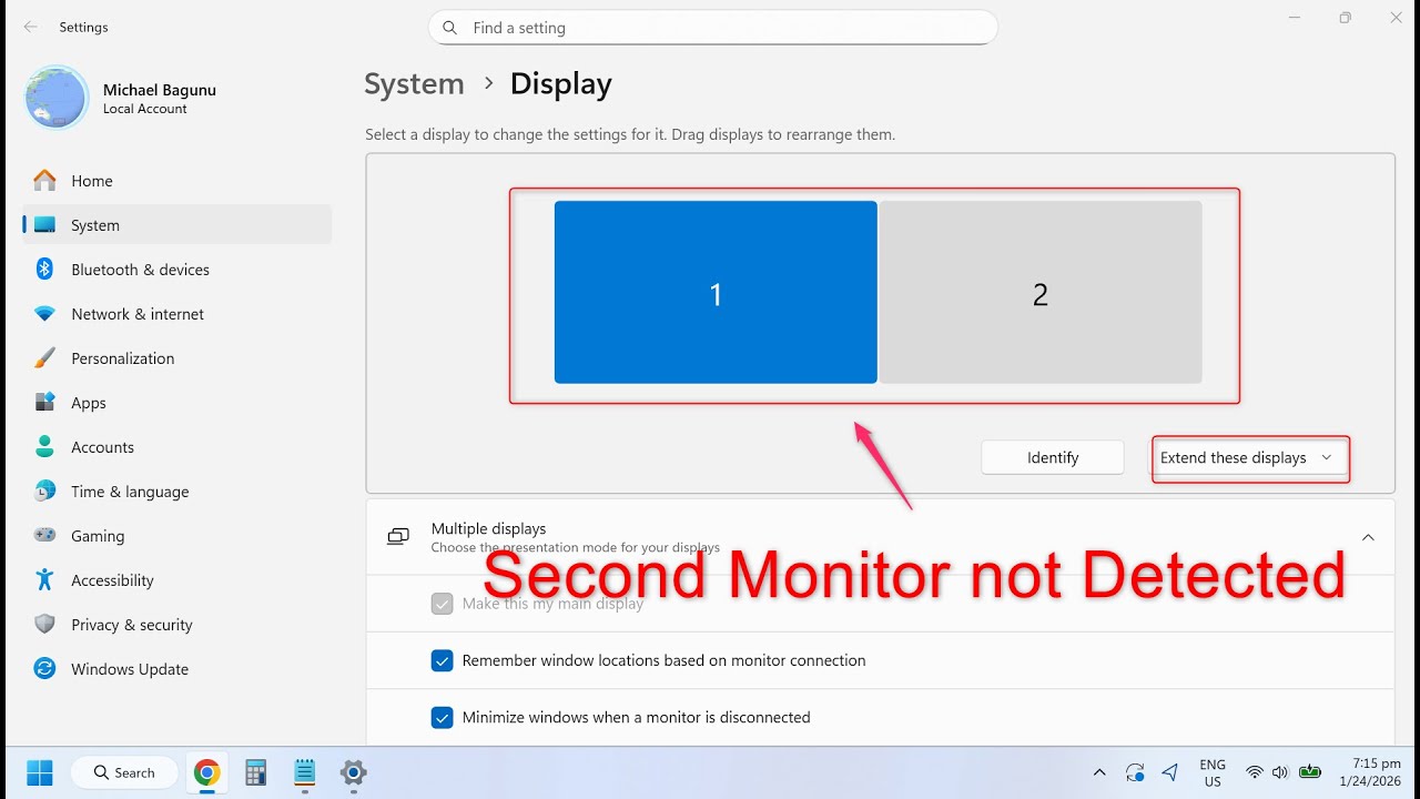 Windows 10/11 Not Detecting Second Monitor | Steps On How To Fix 2nd Monitor (2026)
