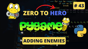 Pygame For Beginners | Adding Enemies #6