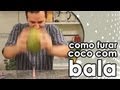 Como furar um COCO com uma bala 7 Belo (EXPERIÊNCIA)