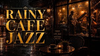 Smooth Rain Jazz Playlist 🎷 Cozy Lounge Vibes for Stress-Free Evenings
