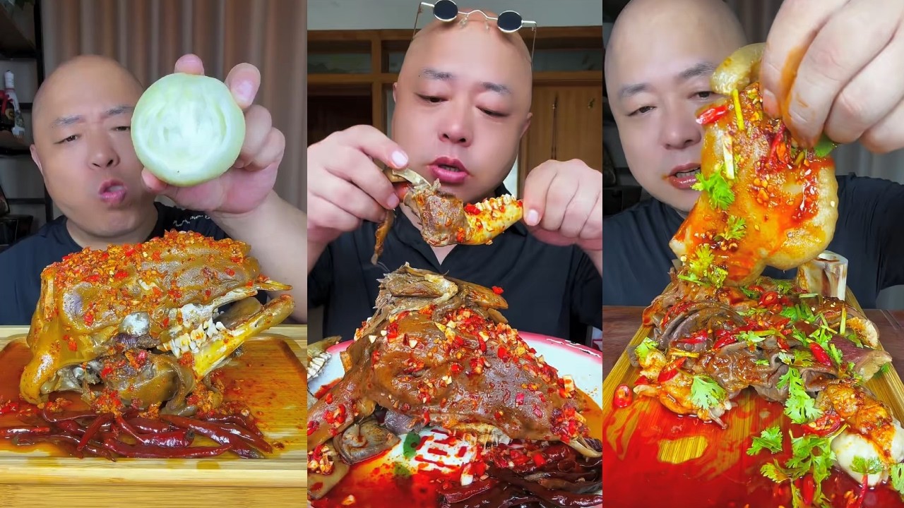 Spicy Lamb Tripe & Beef Intestine ASMR 🤤 | Zhou Mukbang