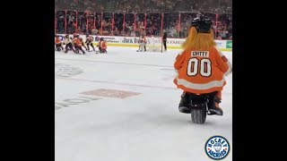 Gritty - hoverboard, wheeling around ice, funny moments - March 19, 23, 27, 28, 2019