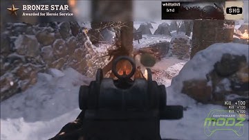 WW2 World War 2 COD Razorback Maxfire Rapid Fire Footage by Controller Modz