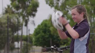 Bike Ed Safety Demonstration - Fitting your helmet by VicRoads 283 views 1 year ago 48 seconds