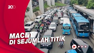 Padatnya Kota Jakarta saat Masa Libur Lebaran Berakhir