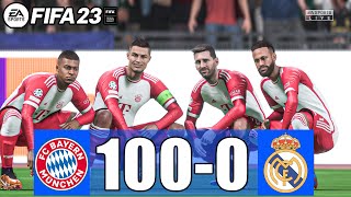 FIFA 23 - MESSI, RONALDO, MBAPPE, NEYMAR, ALL STARS | FC BAYERN MUNCHEN 100-0 REAL MADRID UCL