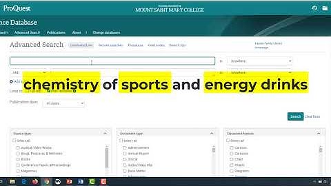 Database Searching Basics (Chemistry)