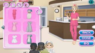 Hospital Nurses 2 - Free mobile Dress up Game Tutorial for funny little ladies screenshot 1
