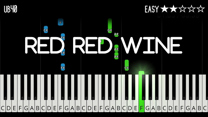 Red Red Wine Piano version - Piano performance video thumbnail