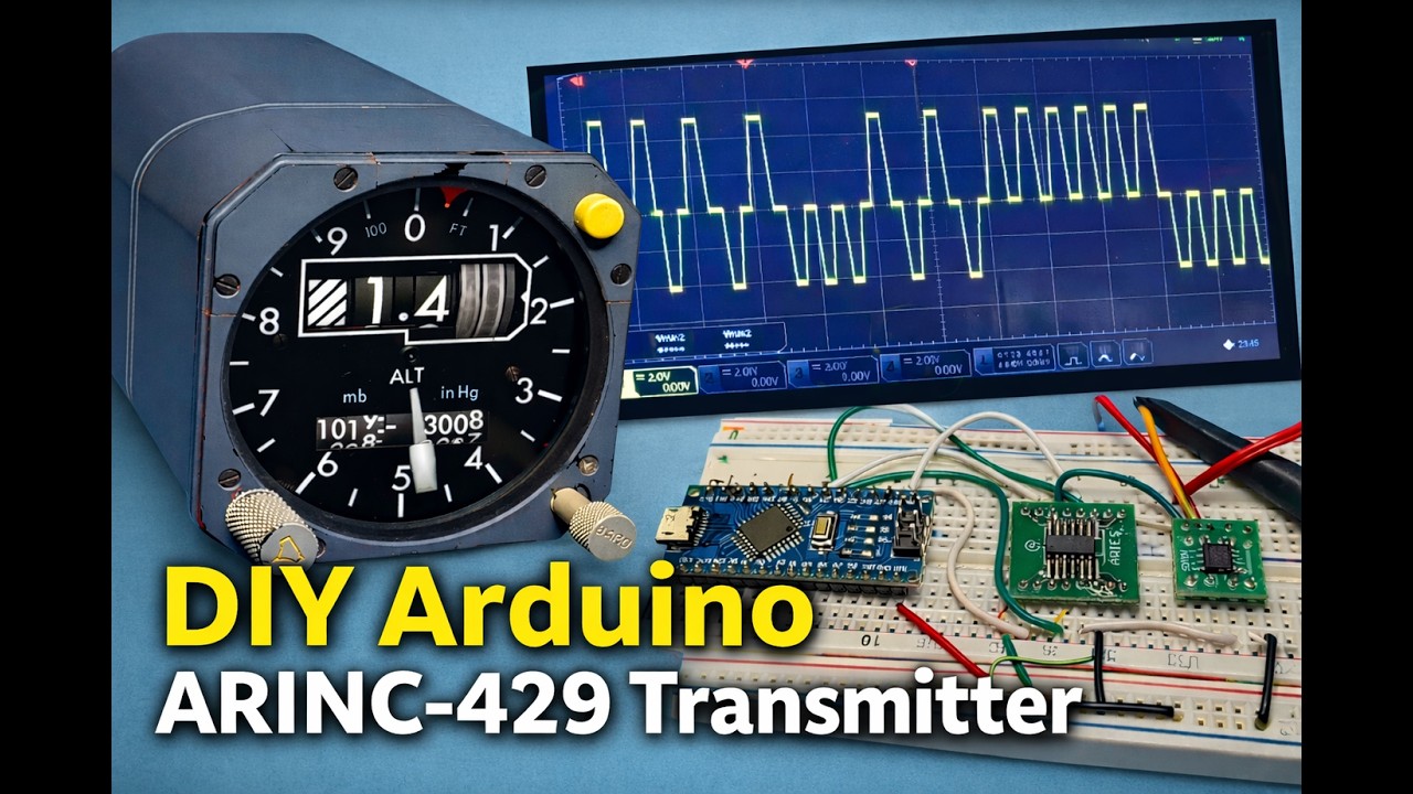 DIY Arduino ARINC-429 Transmitter - YouTube