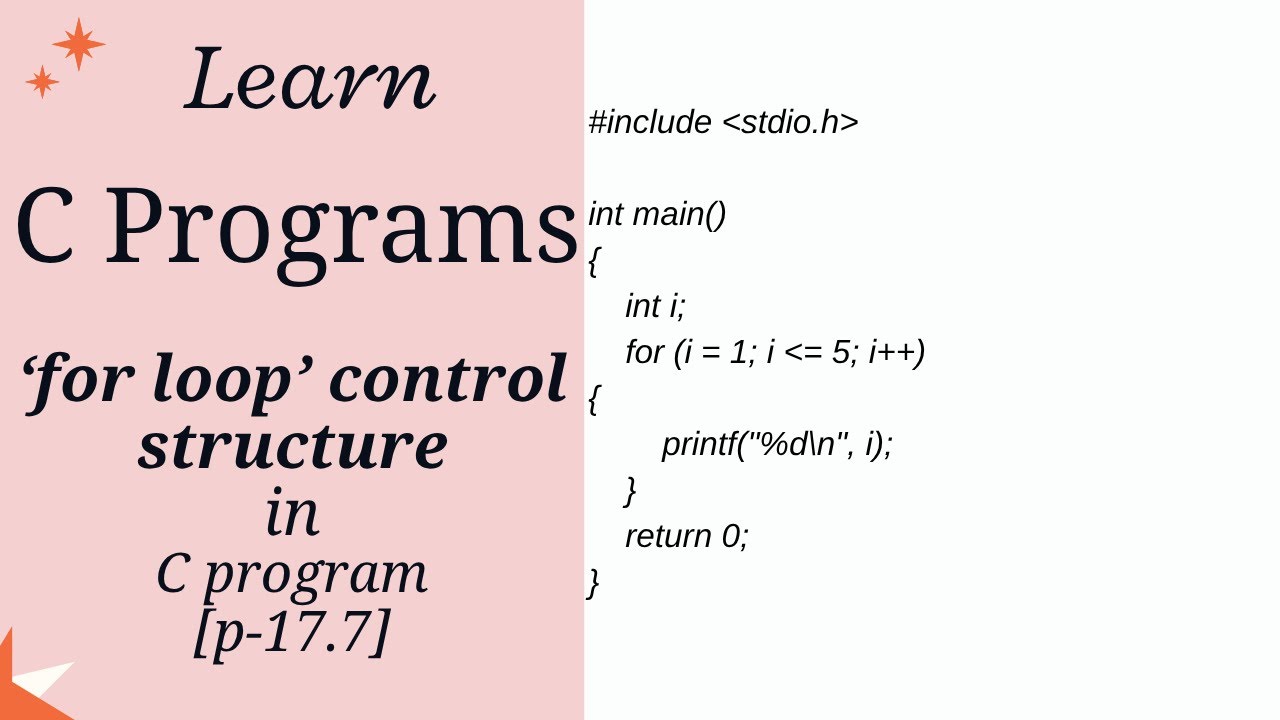 🧠 C Programming for Loop | Simple & Clear Explanation [p-17.7] - YouTube