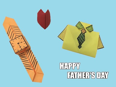 3 Amazing Origami Gifts on Father's day | Origami Watch | Origami Shirt ...