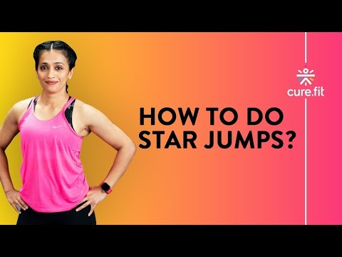How To Do Star Jumps Exercise by Cult Fit  | Jumping Exercises | Cardio Jump | Cult Fit | Cure Fit