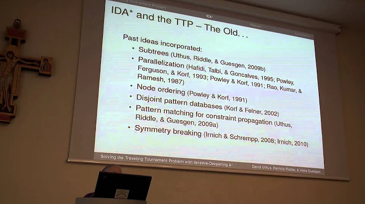 ICAPS 2013: Patricia J. Riddle - Solving the Trave...