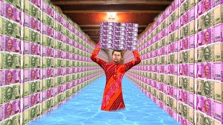 भूमिगत धन सुरंग पूल Underground Money Tunnel Pool Funny Hindi Comedy Video screenshot 5