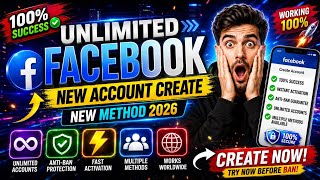 Unlimited Facebook account create new method 2026 Il how to create fb account আনলিমিটেড ফেইসবুক 🔥