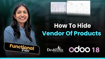 How To Hide Vendor Of Products In Odoo | Odooapps
